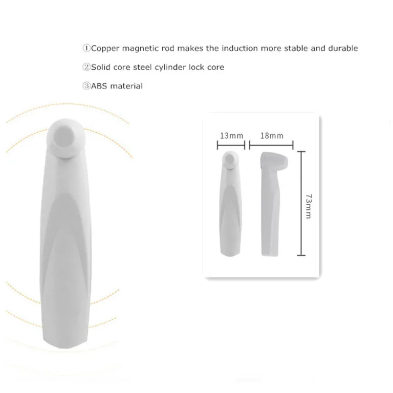 50 шт. противоугонная Пряжка этикетка магазин супермаркетов товары белая плоская