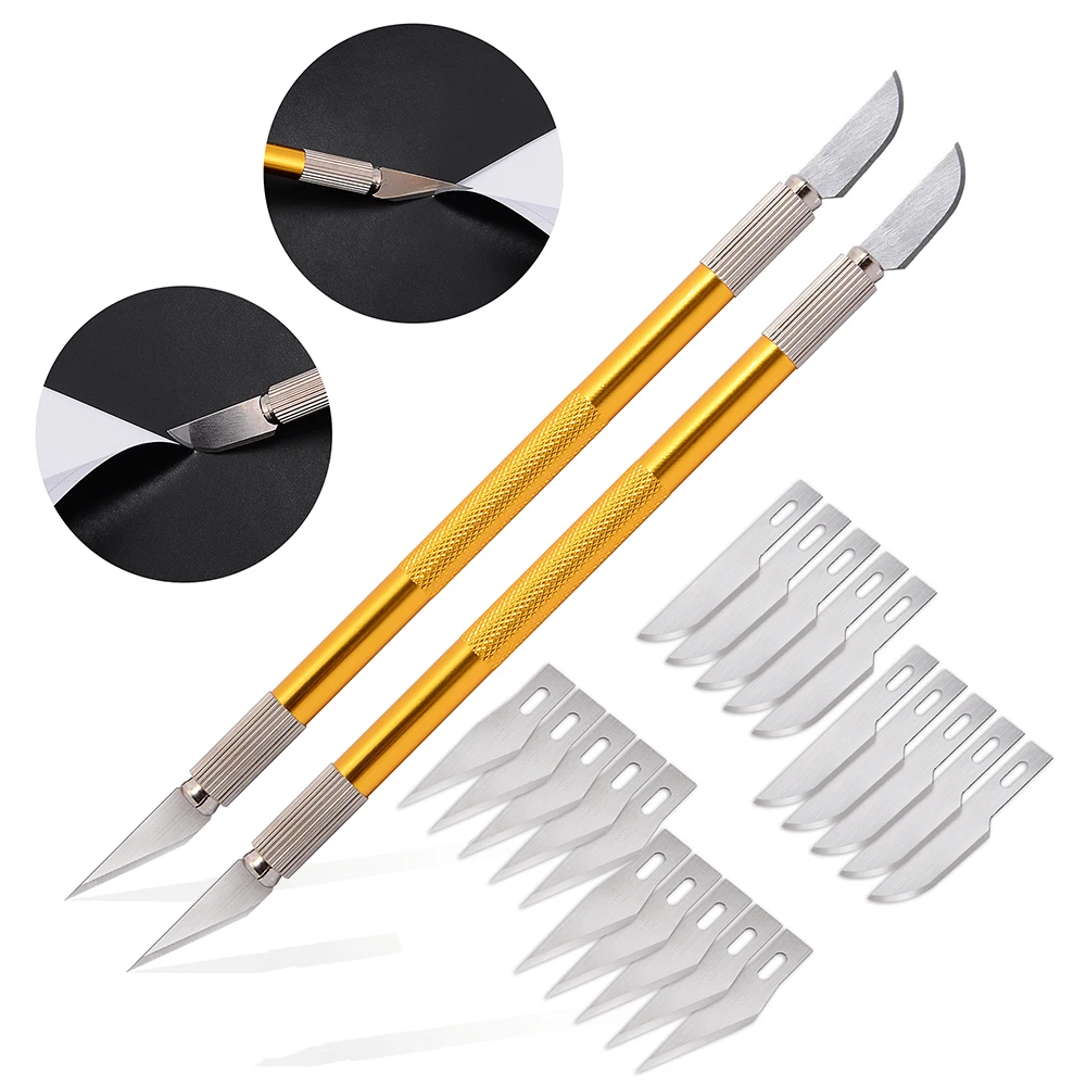 

Нож для резки винила EHDIS, 2 в 1, 20 шт., лезвие, наклейка из углеродного волокна, наклейка для обоев, инструмент для резки, окна для окна, «сделай с...