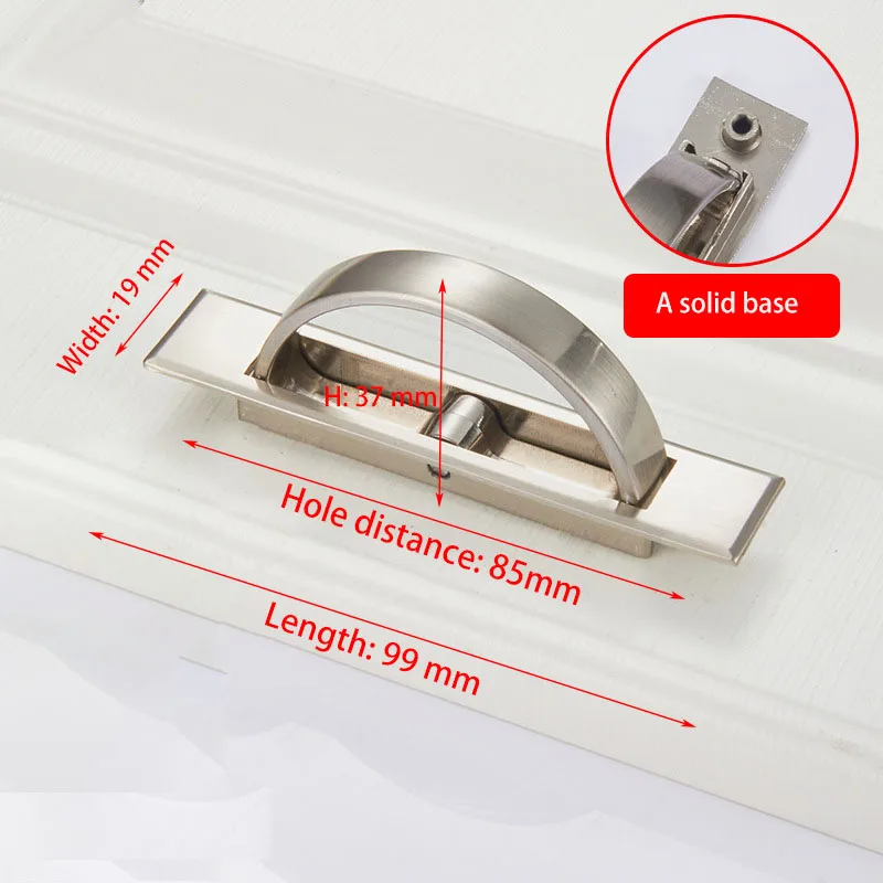 2 шт./лот татами скрытые дверные ручки из цинкового сплава встраиваемые