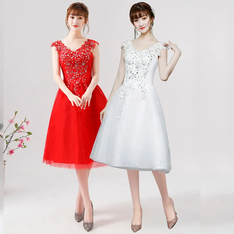 Платье подружки невесты ТРАПЕЦИЕВИДНОЕ ПЛАТЬЕ ПРИНЦЕССЫ без рукавов с v образным