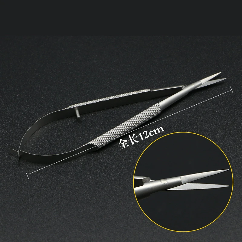 

Ophthalmology micro-corneal scissors stainless steel medical fine scissors double eyelid surgical suture removal scissors