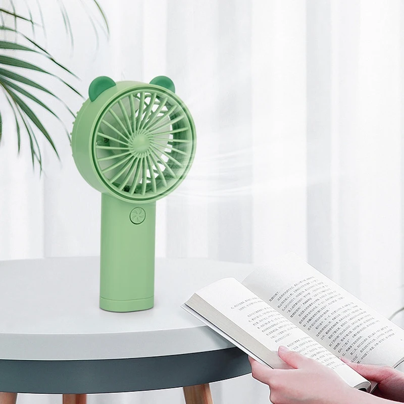 

Top Deals Bubble Machine Fan Portable Handheld Fan with Night Light Is Very Suitable for Home Decompression(Random Color)