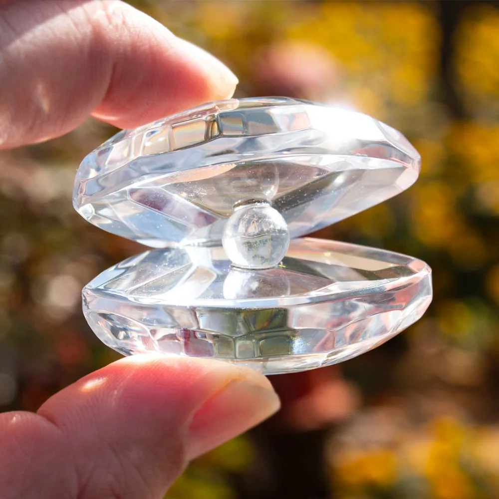 От H &amp D (1 9 с украшением в виде кристаллов Стекло фигурки Светоотражающие Sea Shell