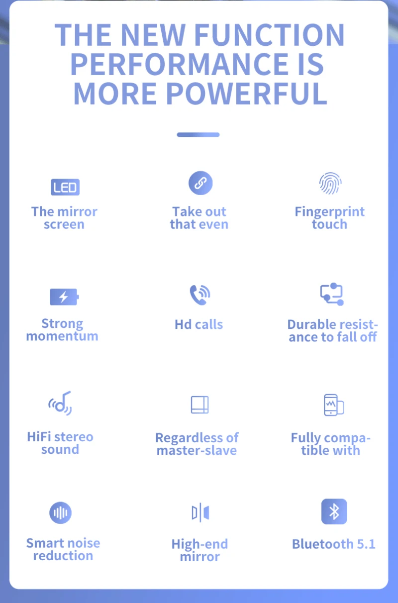 

M18 TWS Wireless Earphone Touch Bluetooth 5.1 Earplugs In The Ear Stereo Music Headsets Sport Waterproof Headphones