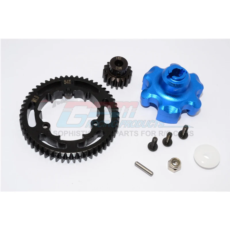 Адаптер GPM с алюминиевой шестерней + стальная зубчатая шестерня 54T моторная 16T для