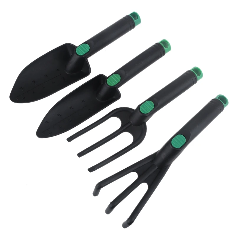 

Gardening Tool Shovel, Mini 4 Piece Set Plastic Handshake Small Shovel/Rake/Shovel Succulent Planting Tools X37E