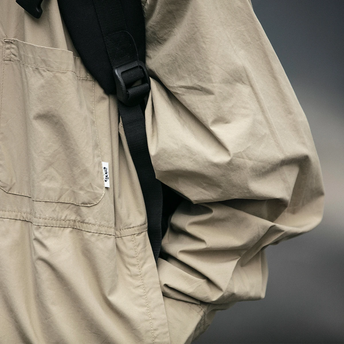 Рубашка мужская оверсайз с лацканами уличная одежда в японском стиле Свободное