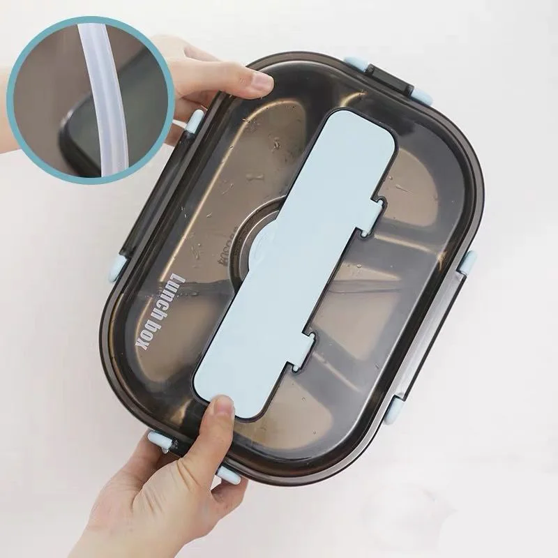 Герметичный изоляционный Ланч бокс из нержавеющей стали для микроволновой печи