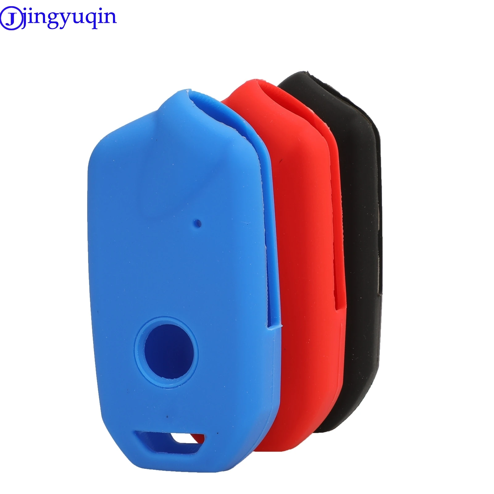 

jingyuqin Remote Key Fob Case Cover For Kia Stinger K900 Silicone Remote Key Case Fob Shell Cover Skin Holder Protector