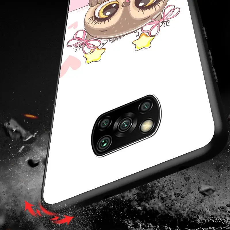 

Cute Owl Hearts Lover For Xiaomi POCO M3 M2 C3 X3 NFC F2 F3 Pro X2 F1 Pro Mi Play Mix 3 A3 A2 A1 6 5 lite Phone Case