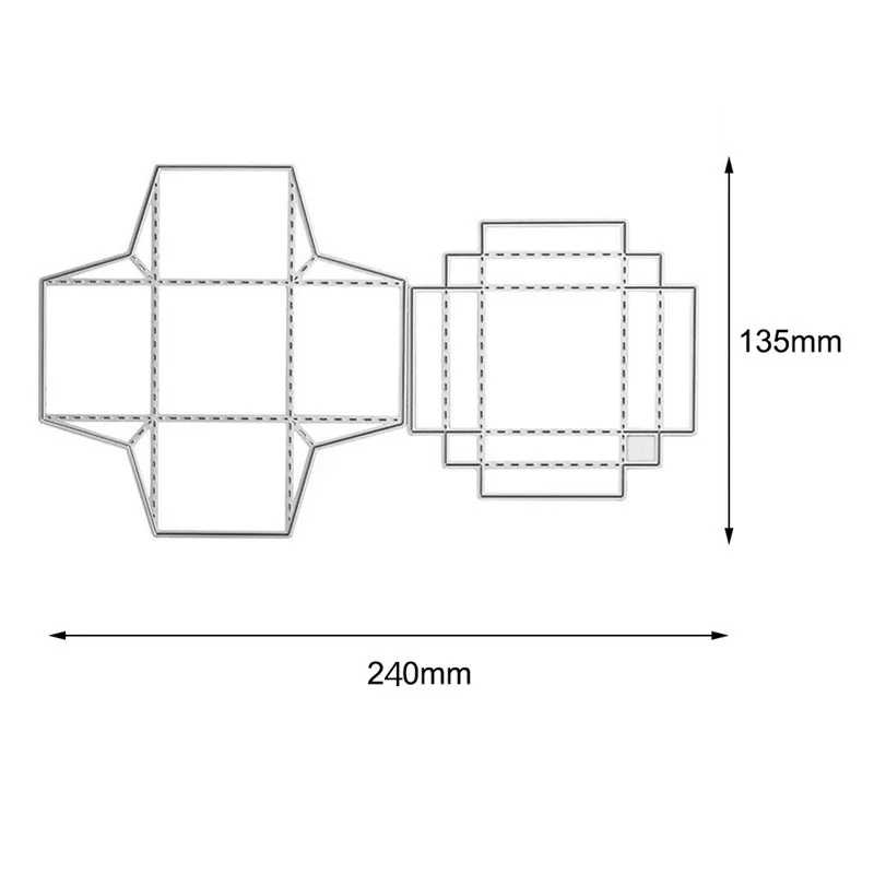 Eastshap умирает автомат для резки конфеты в подарочной коробке металлический