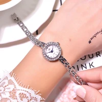 silver qualities women bracelet watches full stainless steel fashion luxury crystal watch small ladies quartz wristwatches gifts