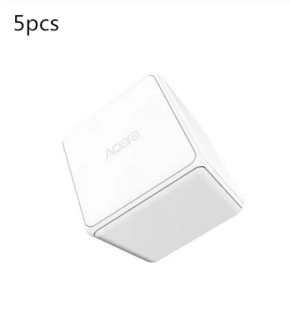 5pcs Aqara Magic Cube управление Лер умный пульт дистанционного управления Zigbee версия управления l шесть действий умный дом устройство работает с приложением mijia Home - Цвет: 5pcs