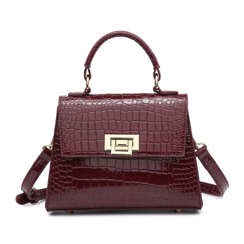 

Luxury High Quality Crocodile Leather Skin Tote Bag Women Designer Handbag Purse 2020 New Fashion Trendy Bag
