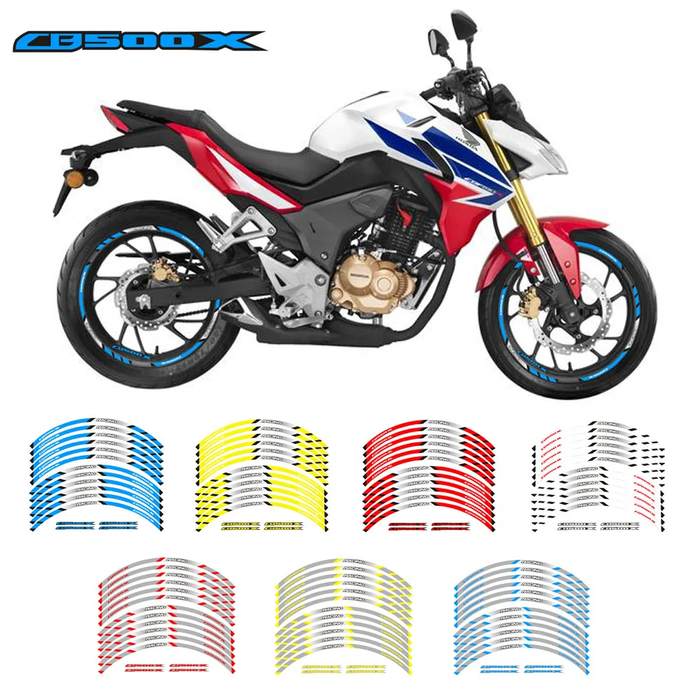 12 шт. светоотражающие полосы для колес мотоцикла Honda CB500X|Наклейки и стикеры| |