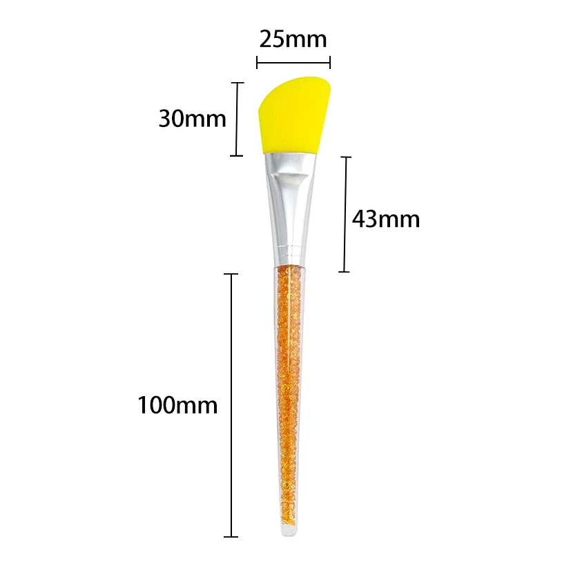 Silicone Face Mask Makeup Brushes with Rhinestones Multi-Function DIY Brush Facial Foundation Cosmetic Beauty Make Up Brush Tool images - 6