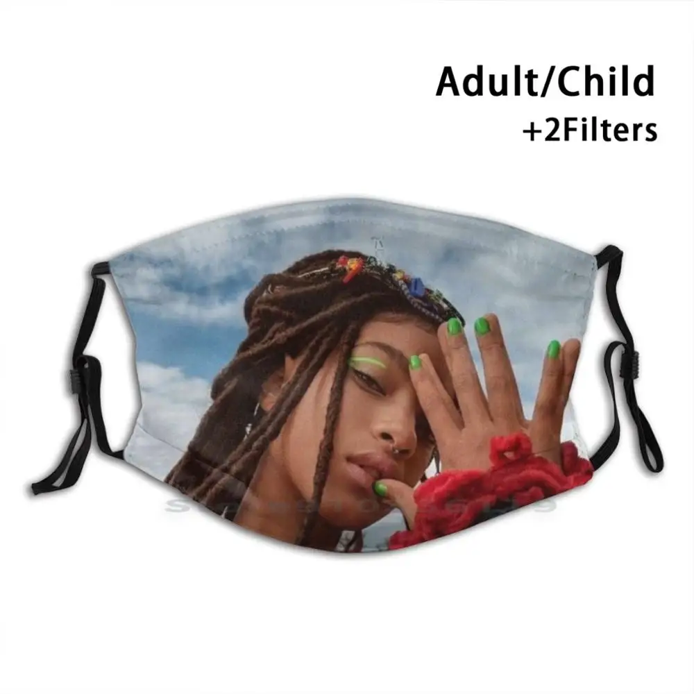 

Ивовая Смит печать многоразовый фильтр Pm2.5 своими руками маска для рта дети ива Смит Джейден Смит Уилл Смит Джейда пинкет Смит