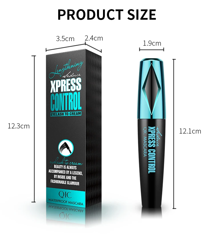 Pro 4D шелковое волокно Тушь для ресниц синие эльфы водостойкая завивка толстое