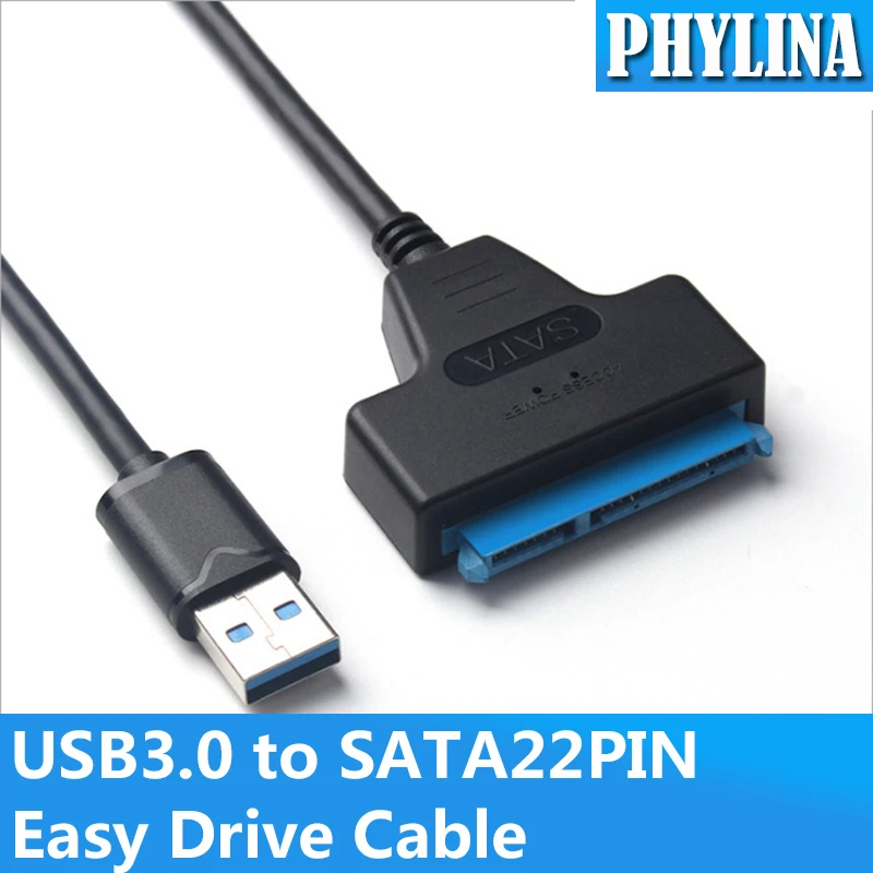 1 шт. USB3.0 для SATA22PIN Easy Drive кабель 2 5 3 дюймовый корпус мобильного жесткого диска