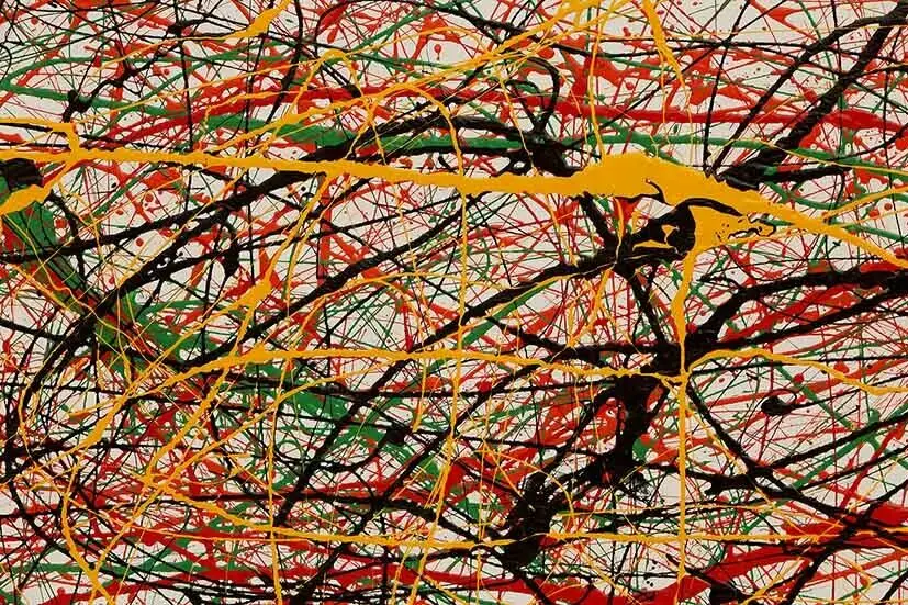 

jackson pollock style oil painting decor High Quality Handpainted Modern Wall Art Home Decor Abstract Art Oil Painting On Canvas