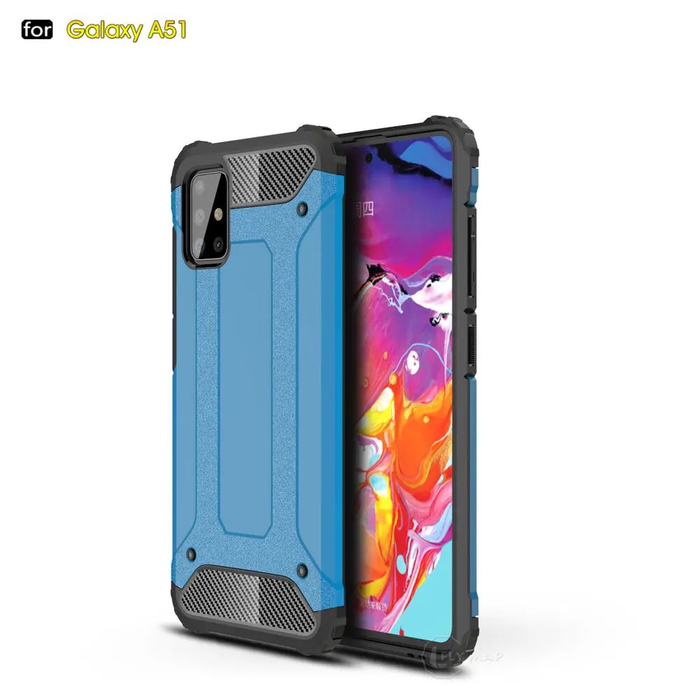 Armor Case For Samsung Galaxy A51 2019 A515 SM A515F/DS A515FN/DS Phone Bumper Cover SM-A515F/DS SM-A515FN/DS Coque Capa |