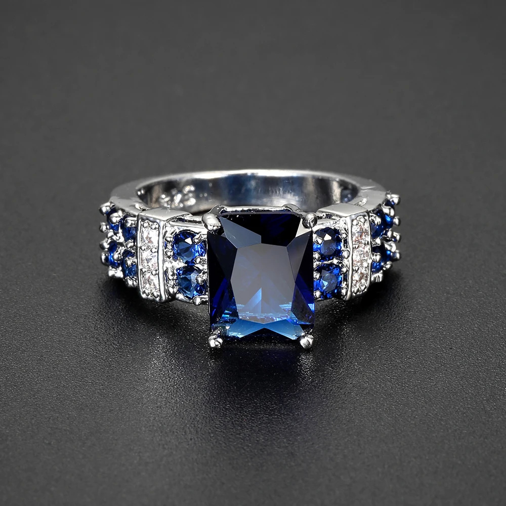 Роскошные Шампанское золотое кольцо с большим Цирконом кристалл куб элегантные