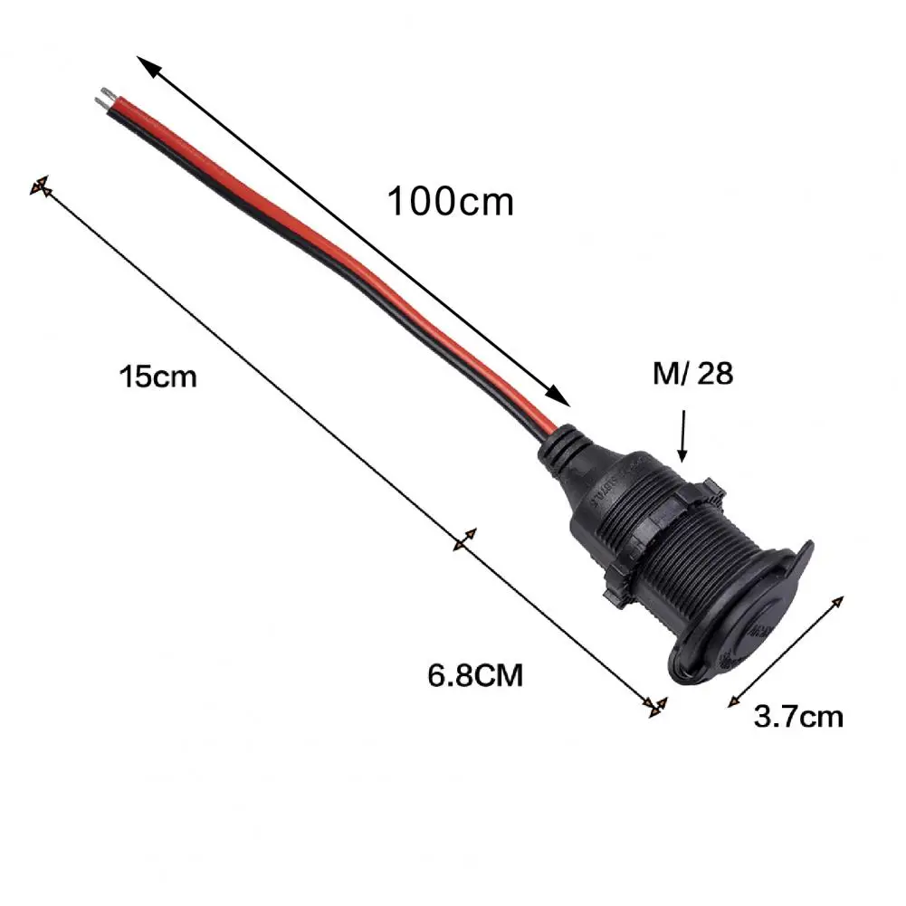 Универсальный гнездовой адаптер для прикуривателя 28 мм модифицированные детали