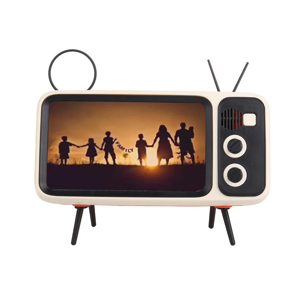 Портативный держатель мобильного телефона в стиле ретро MiniTV портативный для