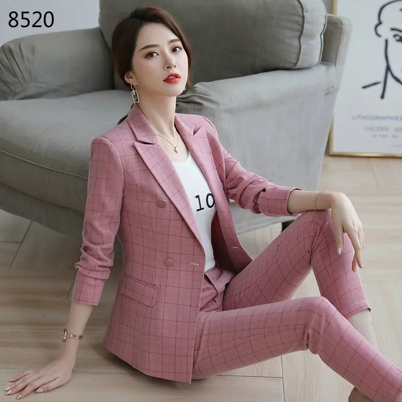 Высокое качество комплект из 2 предметов модные костюмы со штанами для работы