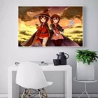 Постер KonoSuba Megnmin, настенное искусство, аниме, Современная Картина на холсте печатные изображения HD, модульная Скандинавская спальня, гостиная, домашний декор