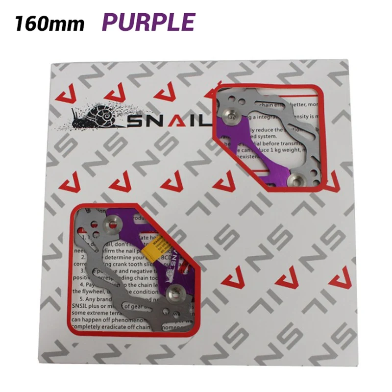 160mm Purple Нержавеющая AL7075 шесть отверстий дорожный тормоз для велосипеда MTB ротор части велосипеда аксессуары 160 180 203 мм тепловыделение ротор дискового тормоза - Цвет: 160mm Purple