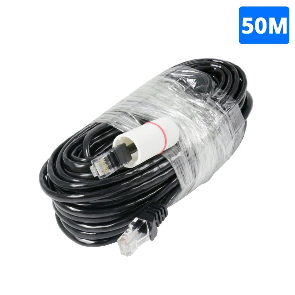 

Сетевой кабель Hiseeu 50 м 165ft, Ethernet Lan кабель RJ45 для охранной IP-камеры, системы видеонаблюдения, шнур LAN