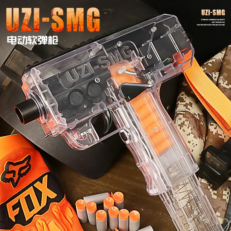 UZI оружейный электрический пистолет с мягкими пулями модель машины игрушечный