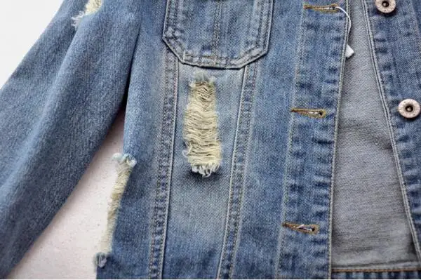 Куртка женская джинсовая в стиле Харадзюку Повседневная модная Корейская куртка