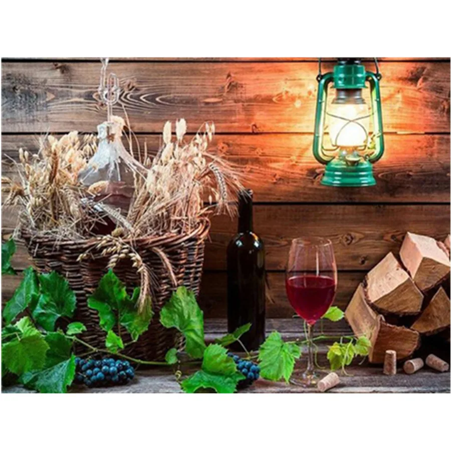 

5D Diamond Painting Full Drill Square/Round Kitchen Diamond Embroidery Cross Stitch Picture of Rhinestones Kitchen Decoration