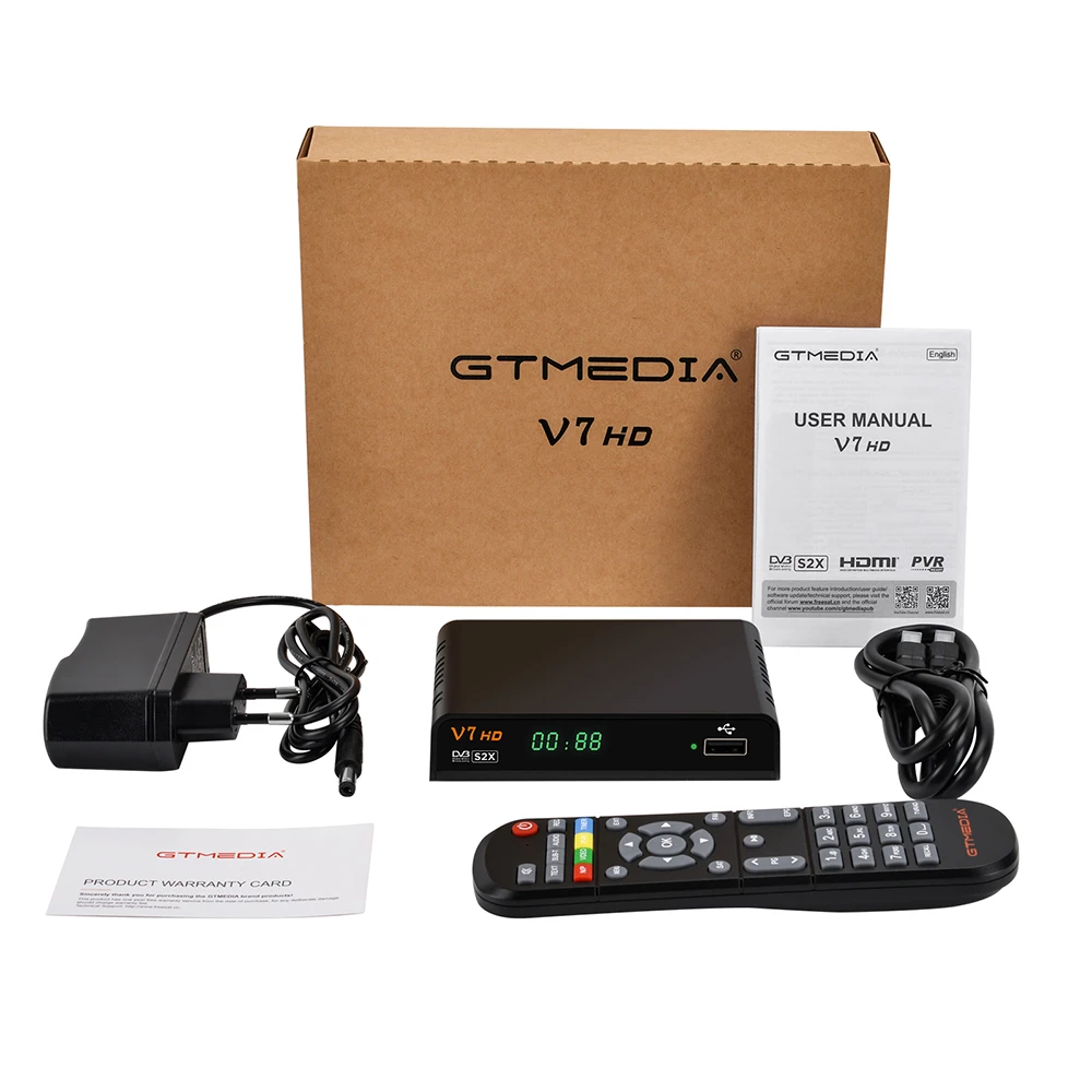 DVB-S/S2 Gtmedia V7 HD спутниковый ресивер обновленный GTmedia V7S с USB WIFI цифровой рецептор H.265