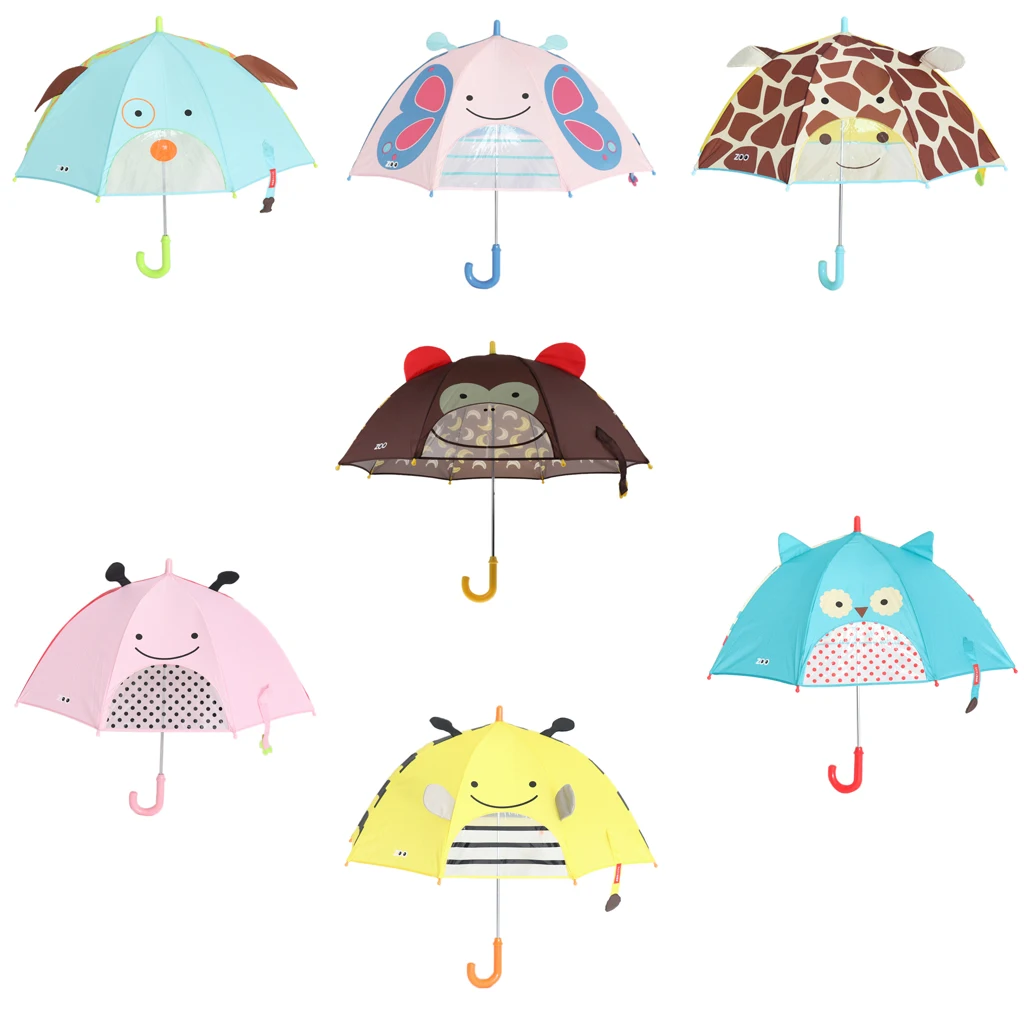 

Sun Protection Cartoon Long Handle Umbrella Children 3D Animals - Giraffe
