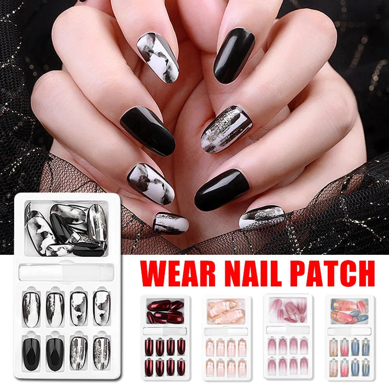 

Nail Art Stickers Decoration Long Lasting Reusable Nail Tips Decals for Women EY669