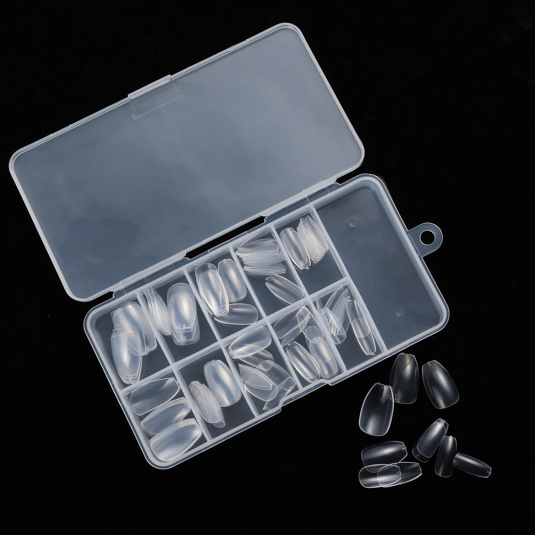 100 шт./коркор. короткий гроб накладные ногти с полным покрытием балерины Сделай