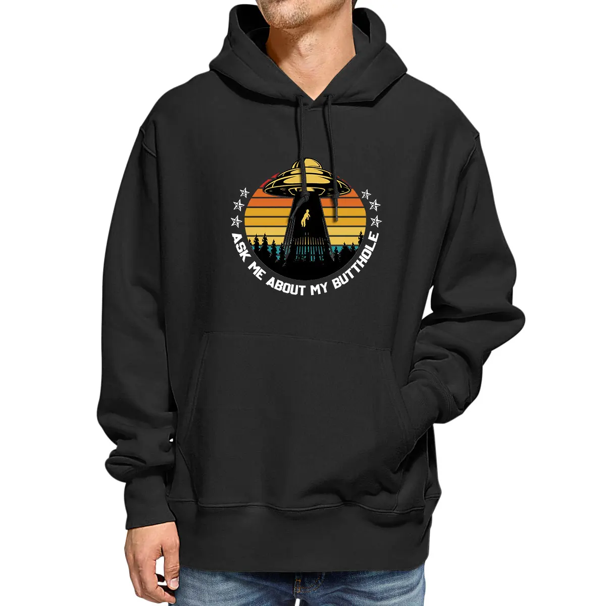 

Мужские топы, спрашивайте меня о моем бутоне, забавный винтажный Свитшот Унисекс В Стиле НЛО, инопланетянина, с принтом, худи, повседневная о...