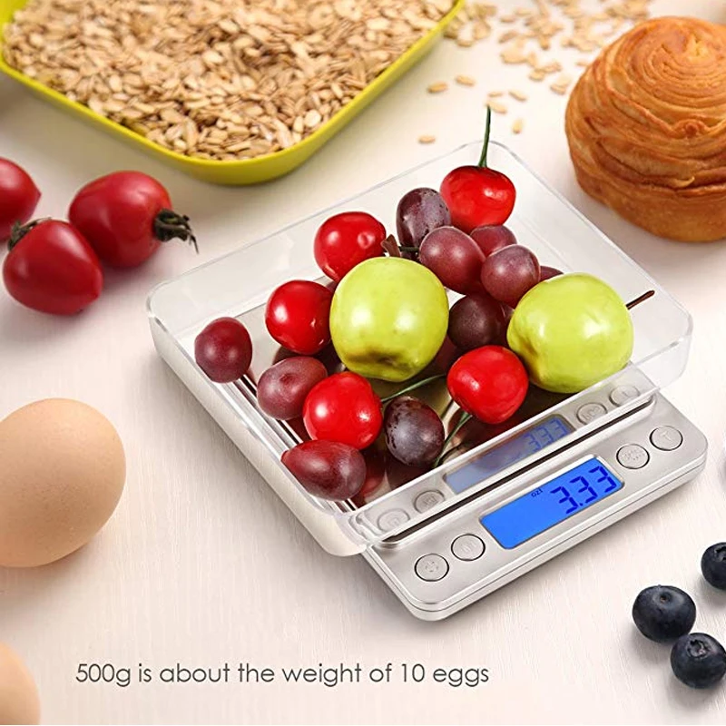 

NEW 500/0.01g 3000g/0.1g LCD Portable Mini Electronic Digital Scales Pocket Case Postal Kitchen Jewelry Weight Balance Scale