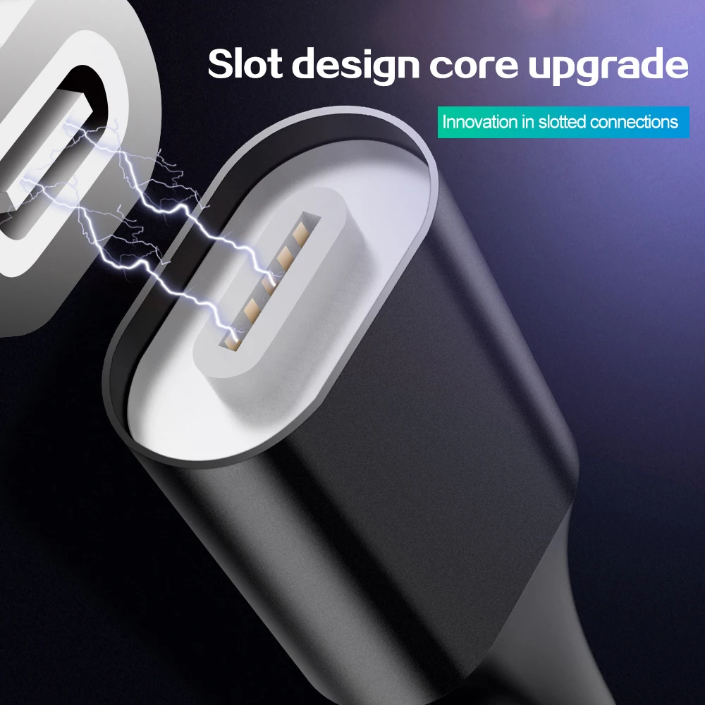 Магнитный USB кабель 3A быстрая зарядка мобильный телефон для iPhone Android зарядный