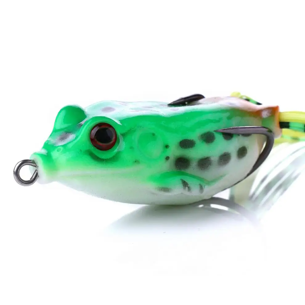 5pcs/lot 3D Eyes Soft Frog Lure Silicone Bait 5 Colors Mixed 12g Fishing Wobblers Artificial with Transparent Box | Спорт и