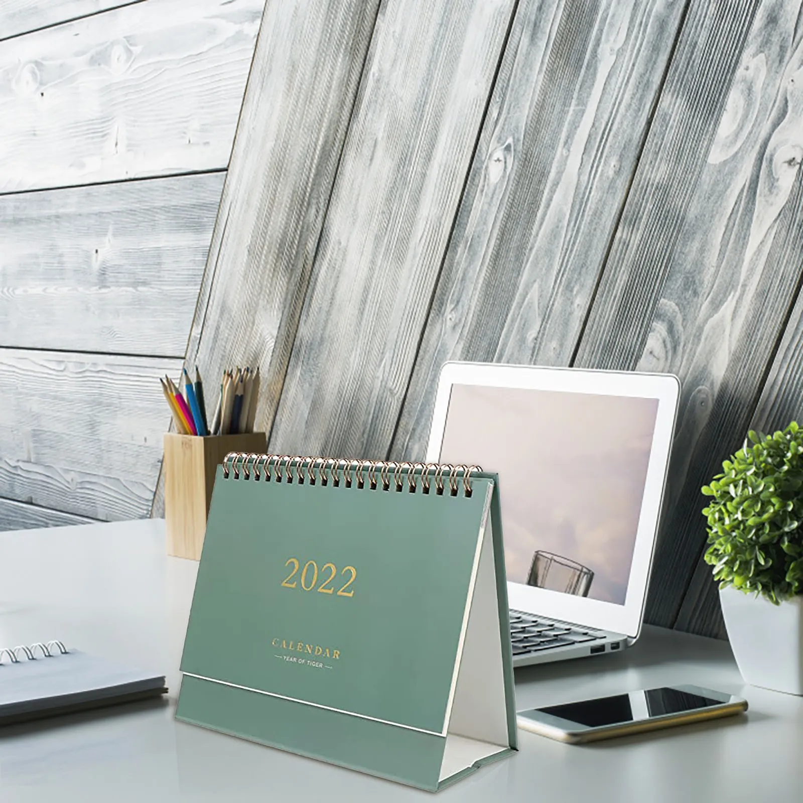 

2022 Simple Morandi mini Desktop Paper simple Calendar dual Daily Scheduler Table Planner Yearly Agenda Organizer