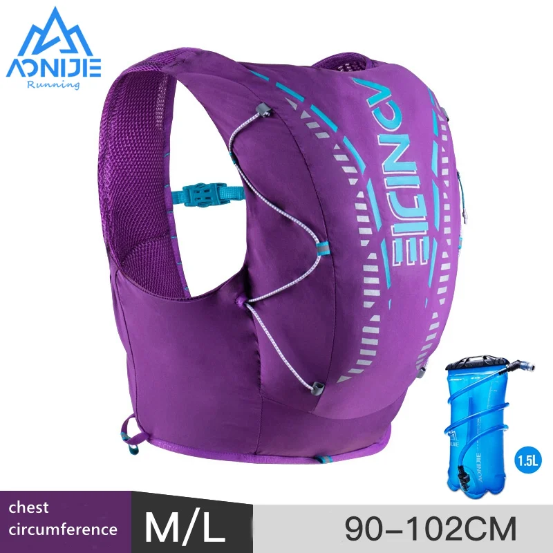 AONIJIE 12L Hydrationg Backpack Ultralight Running Vest Portable Trail Bags Packs For Camping Outdoor Hiking Marathon Cycling