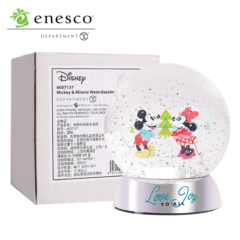 

Disney Showcase Collection Mickey Mouse Minnie Mouse Crystal Ball Ornaments