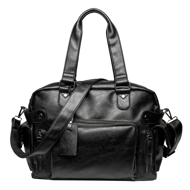 

Fashion Casual Briefcase Portable Leather Laptop Men Messenger Shoulder Side Travel Briefcase Bolso Hombre Bag for Men DB60BA