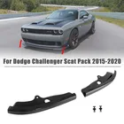 Защитная крышка для переднего бампера автомобиля, чехол для Dodge Challenger SRT Scat Pack 2015-2020, карбоновый передний бампер, разветвитель для губ, защитные крышки