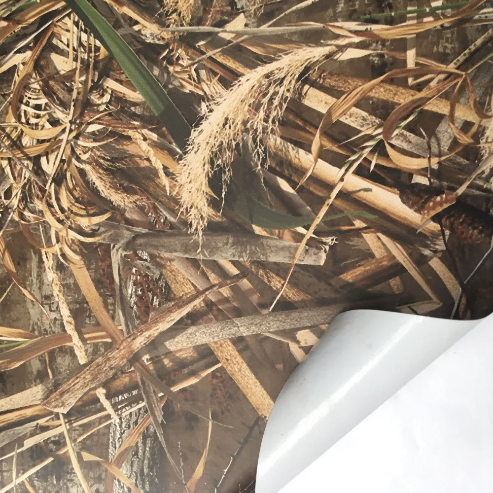 

100/200/300/400/500cm*50cm Shadow Grass Camouflage Car Wrap Real Camo Vinyl With Air Bubble Free Car Sticker Decal Wrapping