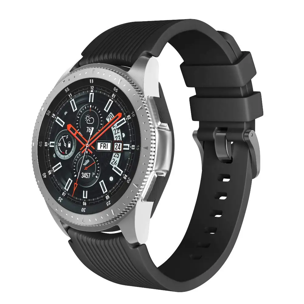 20 мм/22 мм ремешок для часов samsung Galaxy watch 46 мм/42 мм/active 2 ремешок gear S3 Frontier/S2 20/22 мм силиконовый браслет для часов